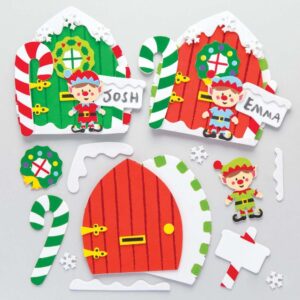 Make your own Christmas elf door.